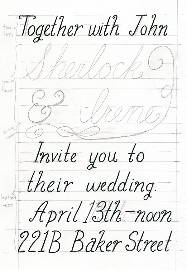 ampersand asymmetrical flourish